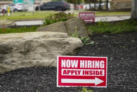 Now hiring, apply inside